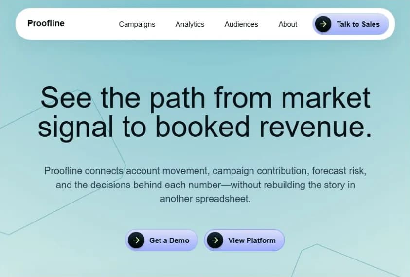 Proofline website preview