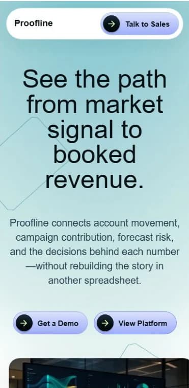 Proofline website preview