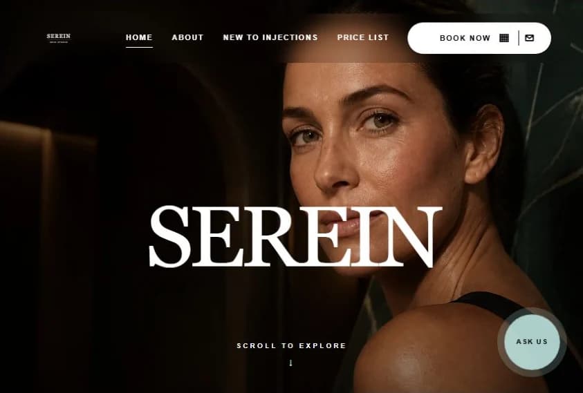Serein Skin House website preview